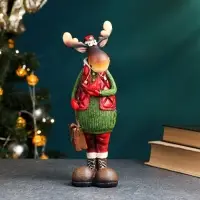 Фигура "Лось с птичкой" 7х9х26,5см