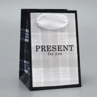 Пакет подарочный ламинированный, упаковка, &laquo;Подарок&raquo;, 7 х 10 х 7 см