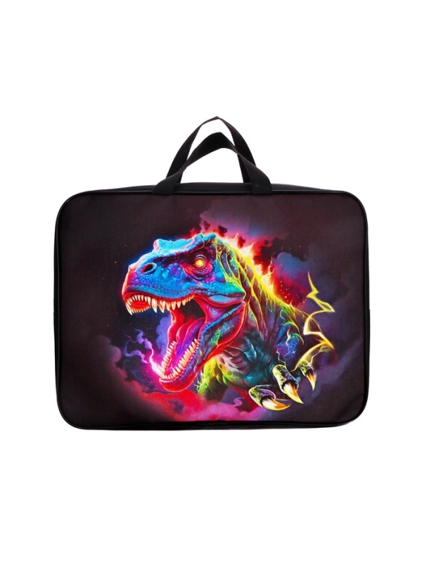 Папка с ручками текстильная А4, 360×245×70 мм, Calligrata TOP «Динозавр» Папка с ручками текстильная А4, 360×245×70 мм, Calligrata TOP «Динозавр»