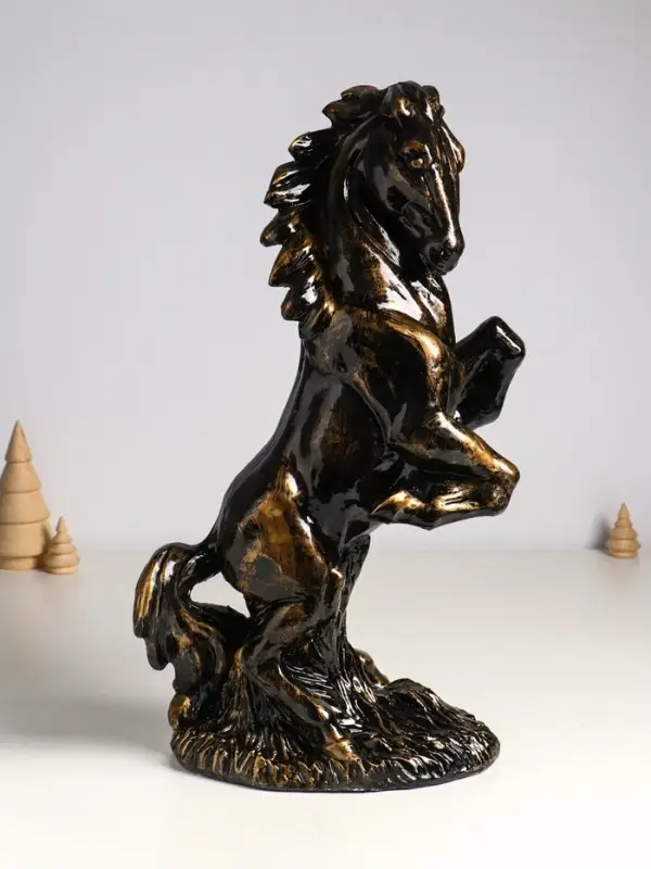 Копилка для денег &laquo;Скульптура коня&raquo;, гипс, 45 см, античный