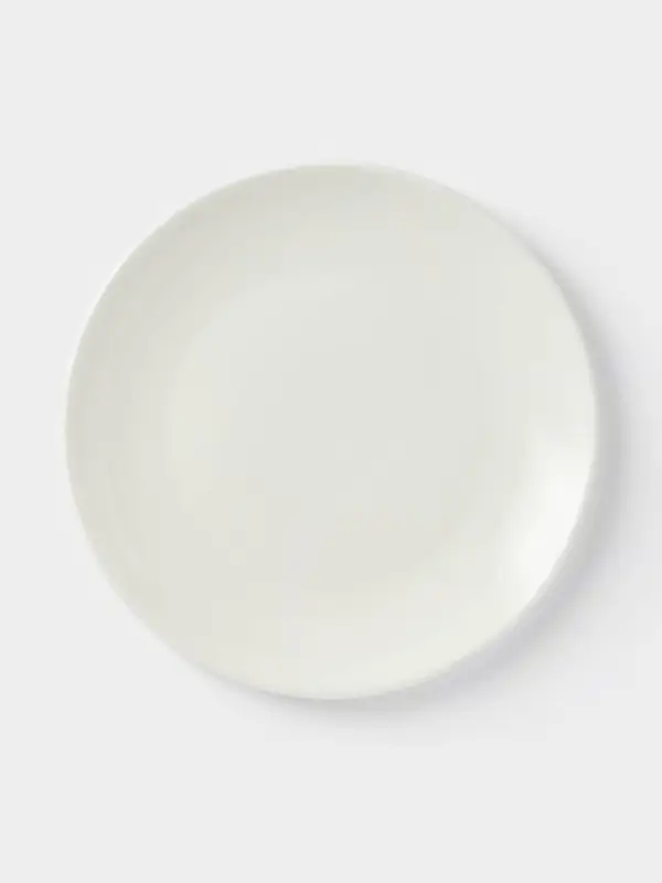 Тарелка Доляна White Label, d=25 см, фарфор, белая