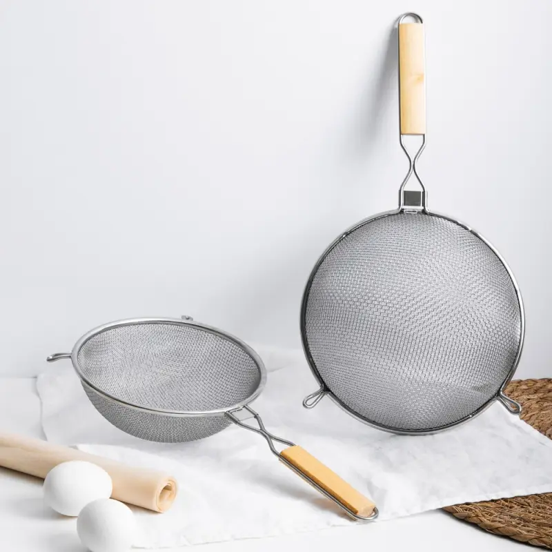VETTA Ретро Сито с ободом и ручкой 21см, двойная сеть, нерж.сталь
