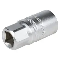 Головка торцевая 1/2"DR шестигранная 21мм свечная, резиновый фиксатор