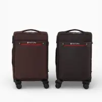 Чемодан на колёсах TEXTURA, текстильный, кодовый замок, с увеличением, 36&times;25&times;58 см, 20", коричневый