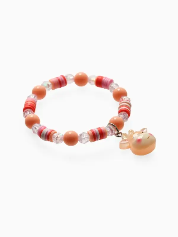 Браслет детский &laquo;Выбражулька. Жираф с бусинами&raquo;, d=6 см, разноцветный