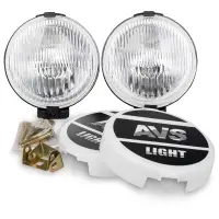 Противотуманные фары галогенные (H3) AVS PF-317H (12V 55 W d-156 мм.пластик с крышкой) 2шт.