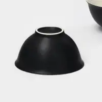 Салатники Magistro Matt black, 250 мл, 11.5&times;5.6 см, набор 2 шт., фарфор, чёрные, белые