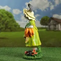 Садовая фигура из полистоуна &laquo;Зайчиха с корзинкой&raquo;, 50&times;19&times;22 см