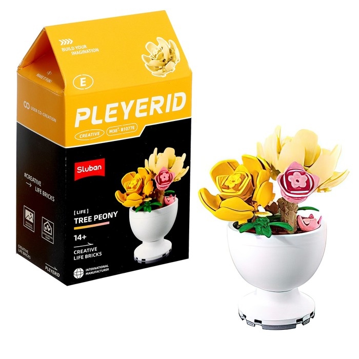 Конструктор «Цветы в горшочке», 6 видов, МИКС Конструктор «Цветы в горшочке», 6 видов, МИКС