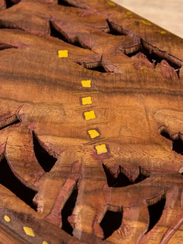 Шкатулка резная &laquo;Хранитель&raquo;, 18&times;13&times;6 см, дерево шишам