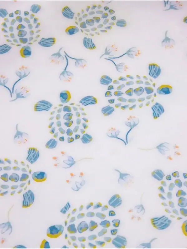 Поднос круглый с бортиками &laquo;Черепаха и цветы&raquo;, 35&times;35&times;6.5 см, дерево манго