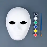 Маска под роспись "Коломбина", с красками