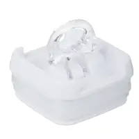 Банка для сыпучих продуктов, тм VETTA, Миндаль, 550мл квадратная, пластик