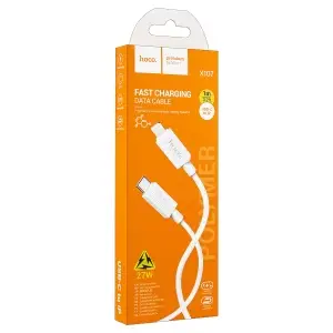 Кабель Type-C на Lightning 1M 27W X107 HOCO белый