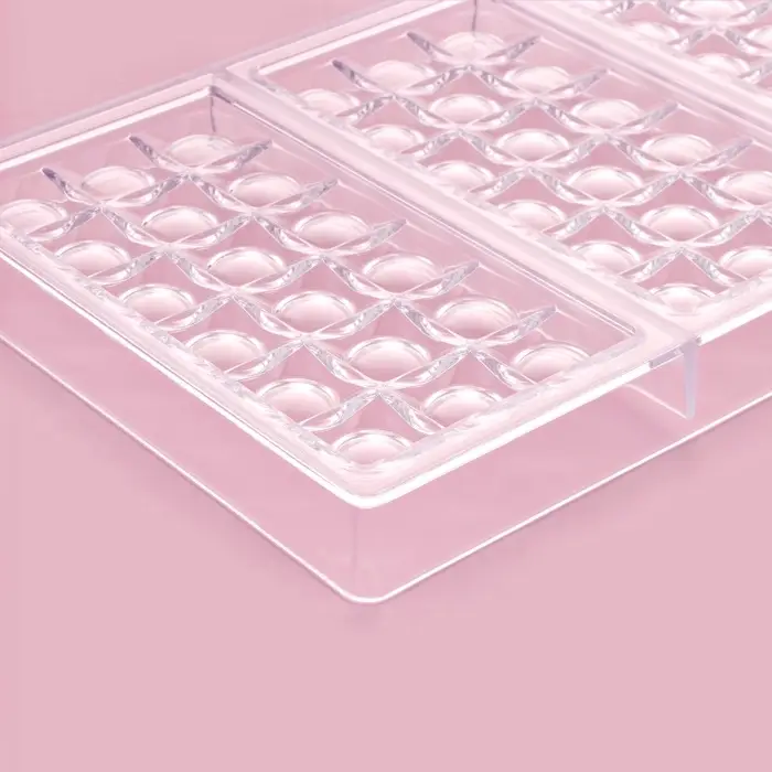 Форма для шоколада KONFINETTA &laquo;Поп-ит&raquo;, 27.5&times;17.5&times;2.5 см, 3 ячейки 15.3&times;7.5&times;0.8 см, пластик, прозрачная