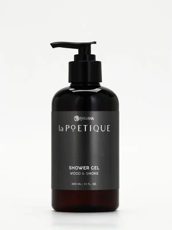 Гель для душа парфюмированный мужской, аромат дерево и дым, 300 мл, laPOETIQUE