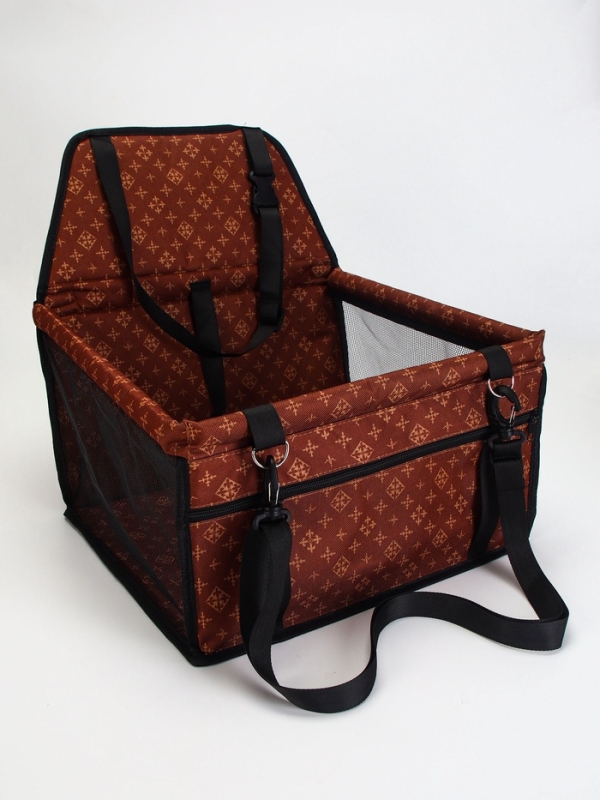 Автокресло для животных 40*30*25 см, коричневое