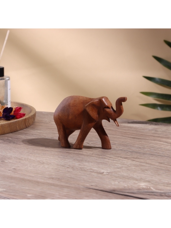 Сувенир Сувенир "Слон" дерево суар, 14х5х9 см