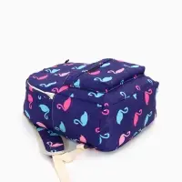 Рюкзак школьный &laquo;Фламинго&raquo;, с пеналом, 29&times;12&times;41 см, фиолетовый