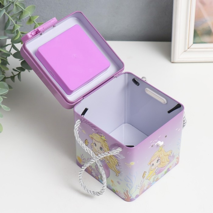 Копилка металл Копилка металл "Сказочные сюжеты. Квадрат" МИКС 12х11х12 см