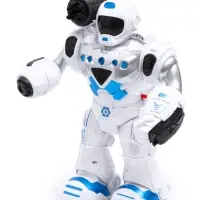 Робот &laquo;Герой&raquo;, световые и звуковые эффекты, работает от батареек, цвет синий
