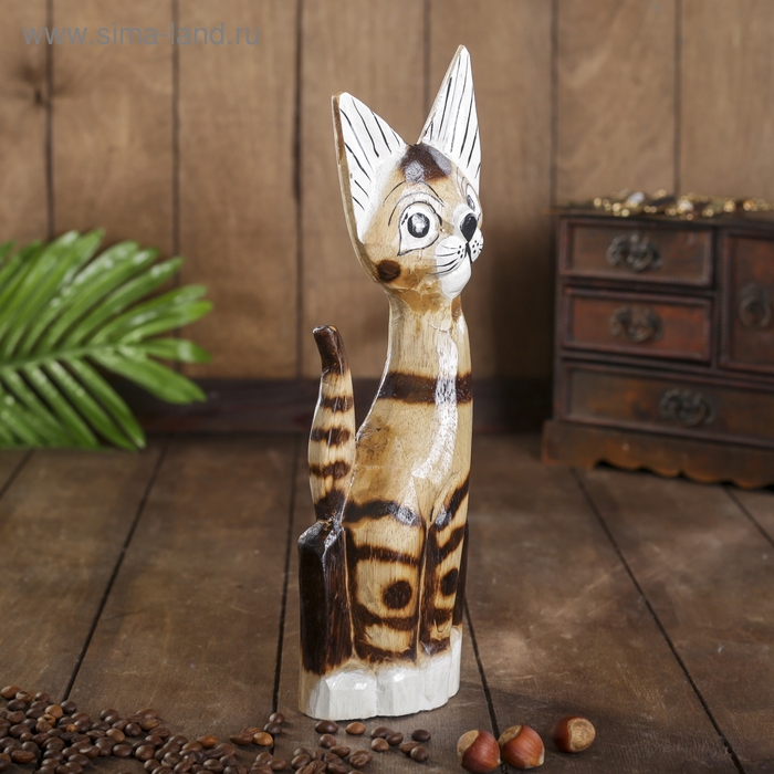 Сувенир дерево Сувенир дерево "Полосатая кошка" 4,5х9х30 см