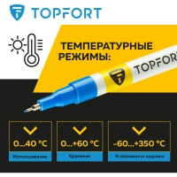 Маркер лаковый Topfort Paint 1 мм синий