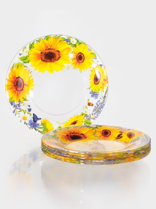 Набор тарелок 6шт."Подсолнухи"