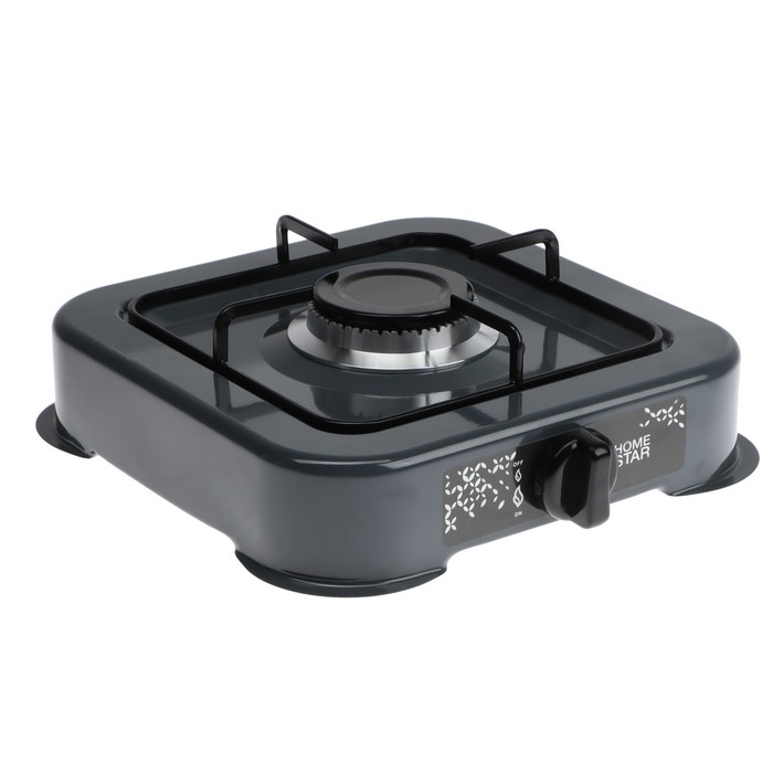 Плитка газовая HOMESTAR HS-1201, 1 конфорка, тёмно-серая Плитка газовая HOMESTAR HS-1201, 1 конфорка, тёмно-серая