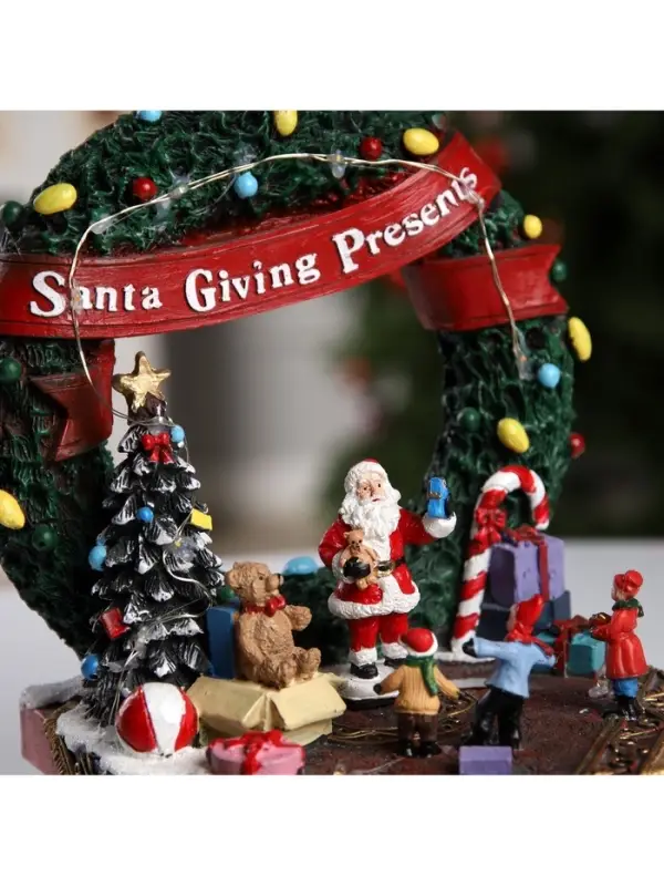 Светодиодная фигура &laquo;Ярмарка подарков&raquo; 26&times;20&times;16.5 см, полистоун, от батареек АА&times;3, USB, свечение мульти