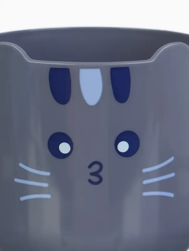 Кружка детская 300 мл., «Котик», цвет серый, Крошка Я Кружка детская 300 мл., «Котик», цвет серый, Крошка Я