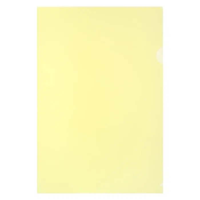 Папка-уголок А4, 180 мкм, Calligrata, прозрачная, жёлтая Папка-уголок А4, 180 мкм, Calligrata, прозрачная, жёлтая