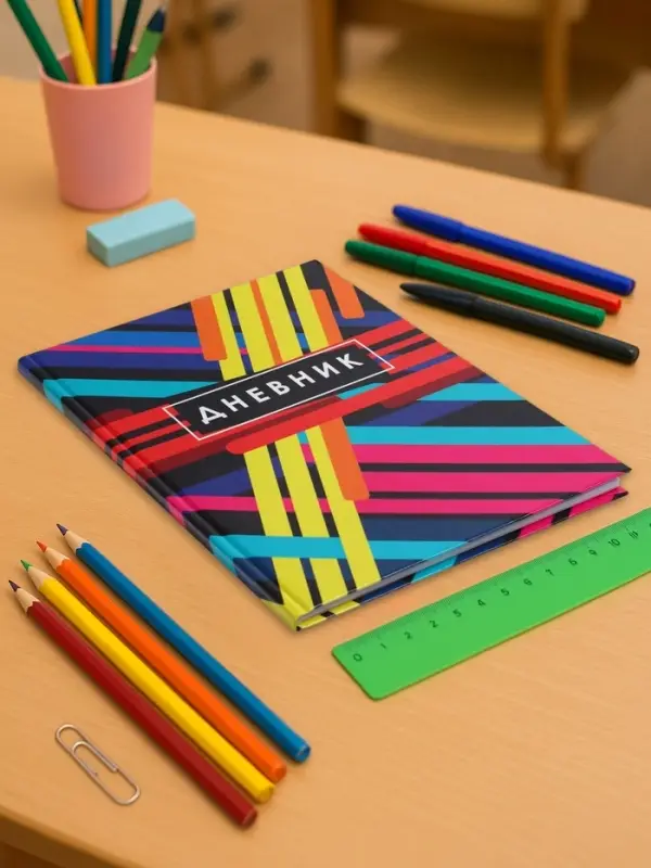 Дневник школьный для 1-11 классов, &laquo;Абстракция&raquo;, твёрдая обложка 7БЦ, глянцевая ламинация, 40 листов