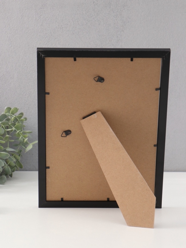 Фоторамка МДФ "Anna" 21х30 см, с паспарту (15х20 см), чёрный (пластиковый экран)