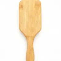 Расчёска массажная BAMBOO, широкая, бамбуковая, 8&times;25(&plusmn;1) см