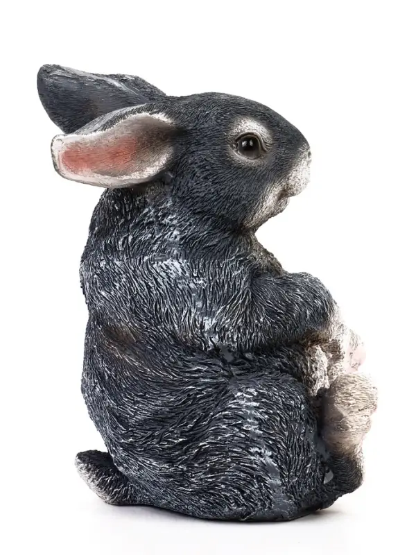 Садовая фигура 19 х 13 х 15 см полистоун Зайка толстый