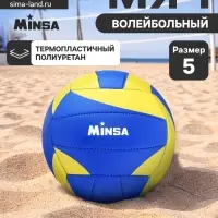 Волейбольный мяч MINSA, машинная сшивка, 18 панелей, р. 5, TPU