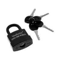 Замок навесной, 55 мм, медный цилиндр, влагозащищенный, короткая дужка, 3 ключа МИКС