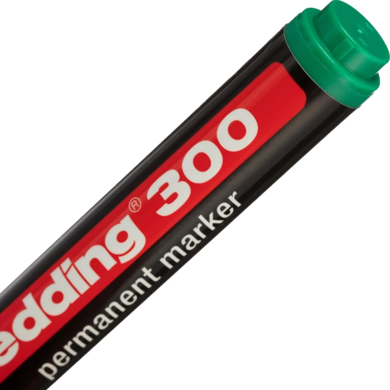 Маркер перманентный EDDING E-300/4 зеленый 1,5-3мм круглый наконеч.
