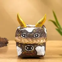 Корзинка &laquo;Бычок&raquo;, 10&times;10&times;13 см, бамбук