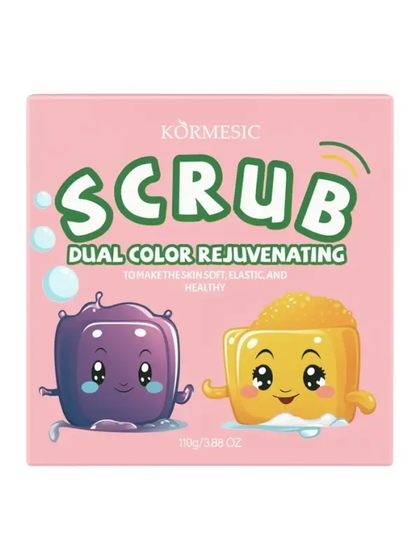 Двухцветный омолаживающий скраб для тела в кубиках, 110 г