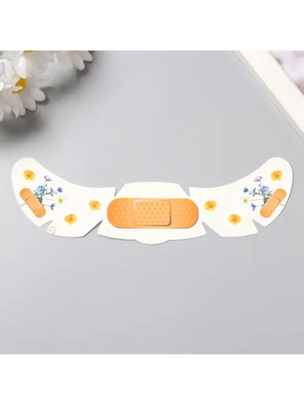 Переводная тату на тело цветная «Веснушки. Сухоцветы и лейкопластырь», 16×5 см Переводная тату на тело цветная «Веснушки. Сухоцветы и лейкопластырь», 16×5 см