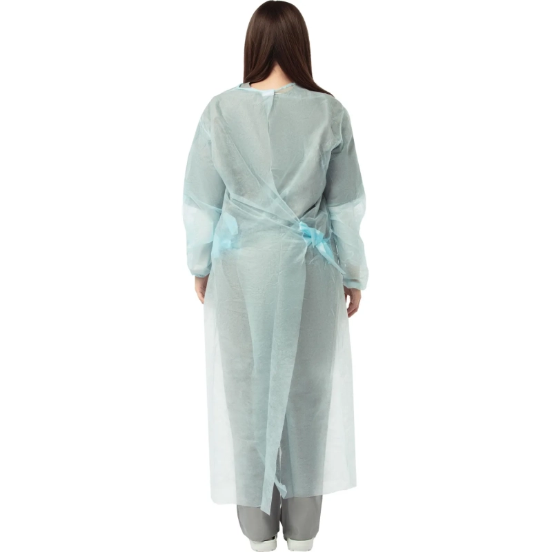 Халат хирург. стер.,рук.резинка,140см,&nbsp; пл.42 р.XL(52-54) Инмедиз