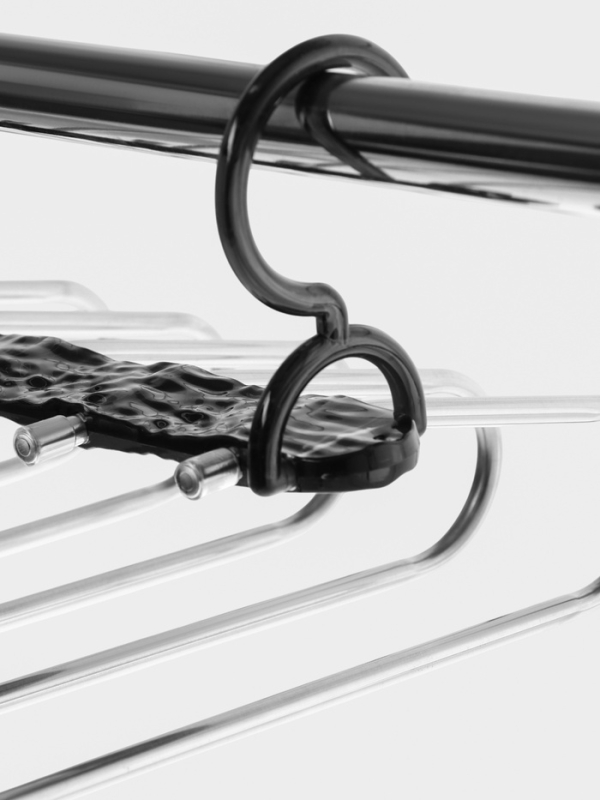 Вешалка для брюк многоуровневая, трансформер, 30,5х32х7,5 см, 5 уровней, прозрачная черная 1078672 Вешалка для брюк многоуровневая, трансформер, 30,5х32х7,5 см, 5 уровней, прозрачная черная 1078672