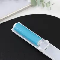 Ролик для чистки одежды силиконовый складной, 10×3×3 см, МИКС