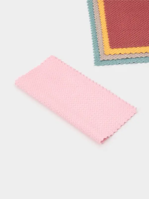 Салфетки для уборки Доляна &laquo;Бантик&raquo;, 5 шт., микрофибра, 30&times;30 см