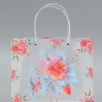 Пакет подарочный прозрачный , "Красота" 30 х 26 х 12