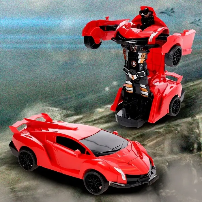 Робот инерционный &laquo;Автобот&raquo;, трансформируется при столкновении, цвета МИКС