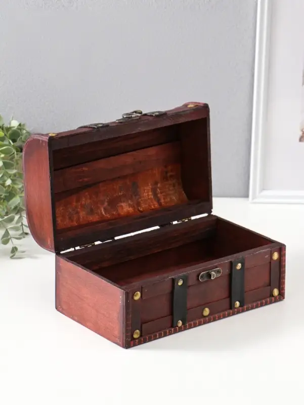 Шкатулка для украшений &laquo;Сундук. Джино&raquo;, дерево, 26&times;15&times;14 см