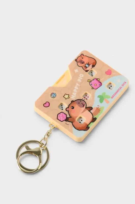 Брелок для ключей &laquo;Игра: Механические кости. Капибара&raquo;, 8.5&times;5.6&times;0.9 см